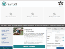 Tablet Screenshot of elroytravels.com